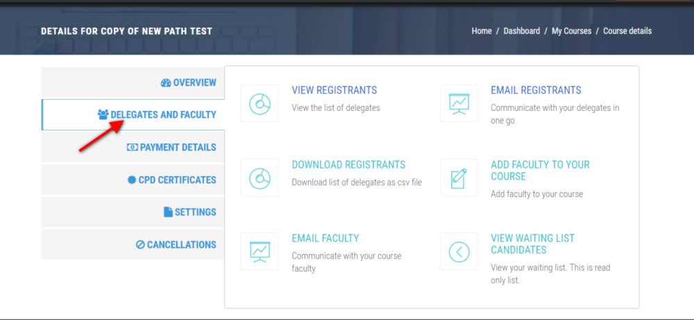 3 Easy Steps for a CSV or Excel List of Delegates Download Instructions for Your Course